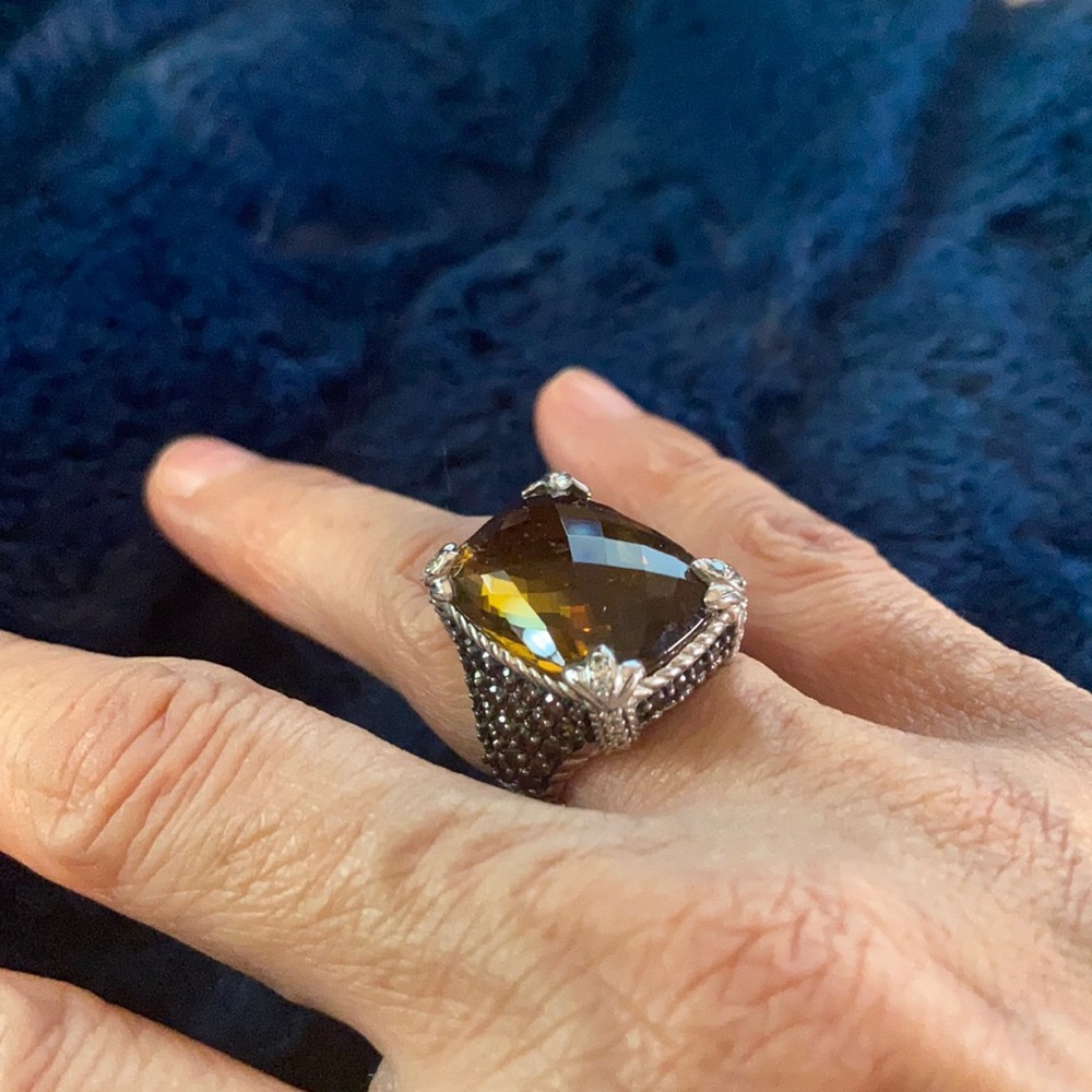 Judith Ripka gently used Silver ring